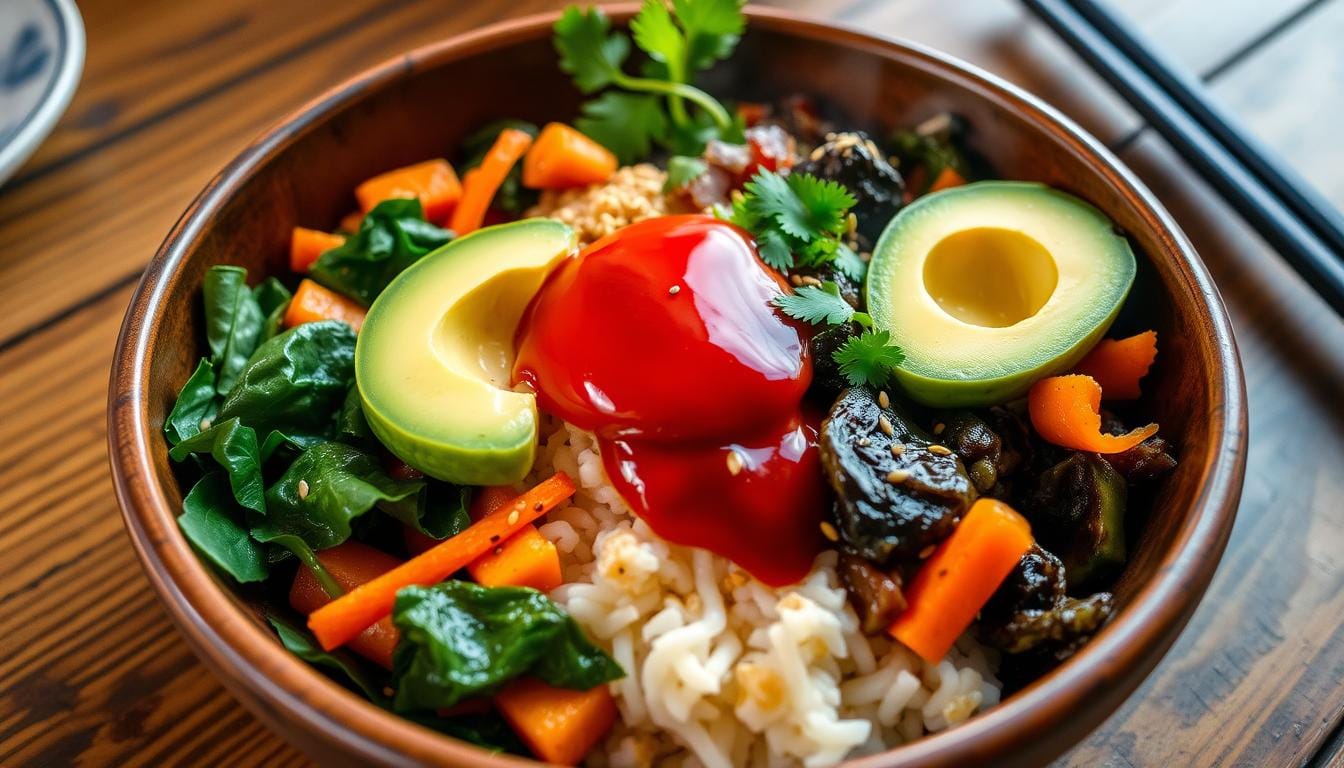 Vegan Bibimbap with Gochujang Sauce