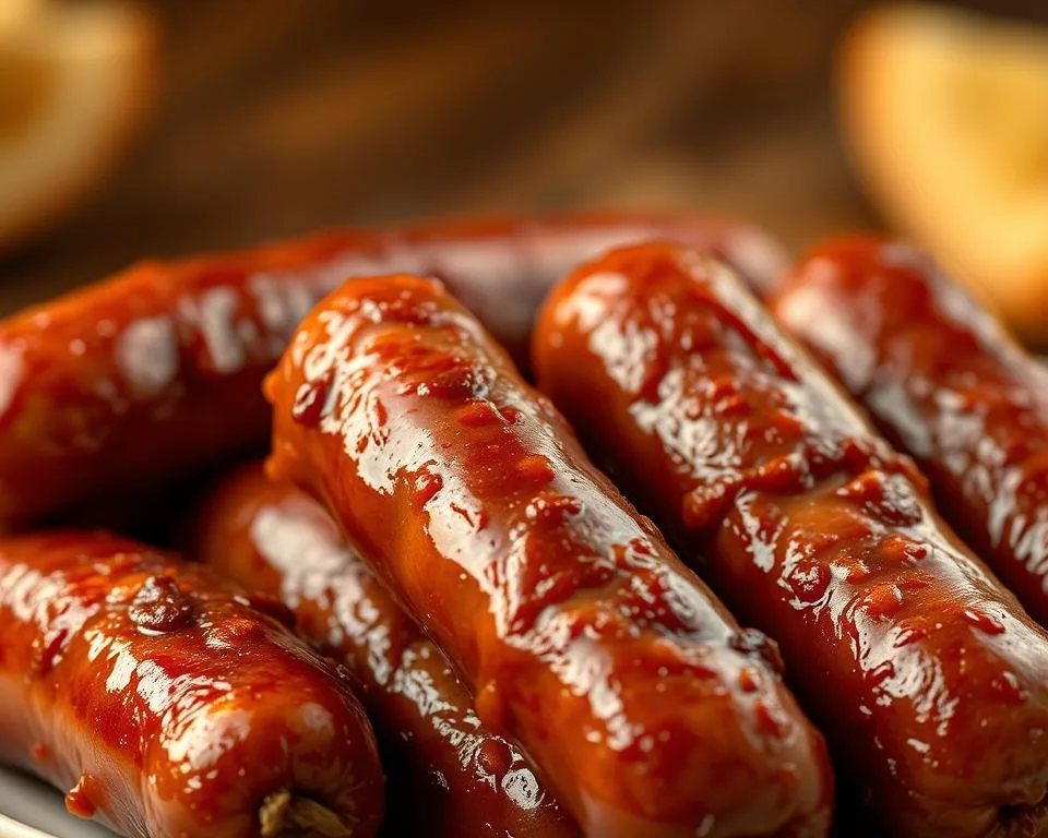 Homemade Sticky Sausages