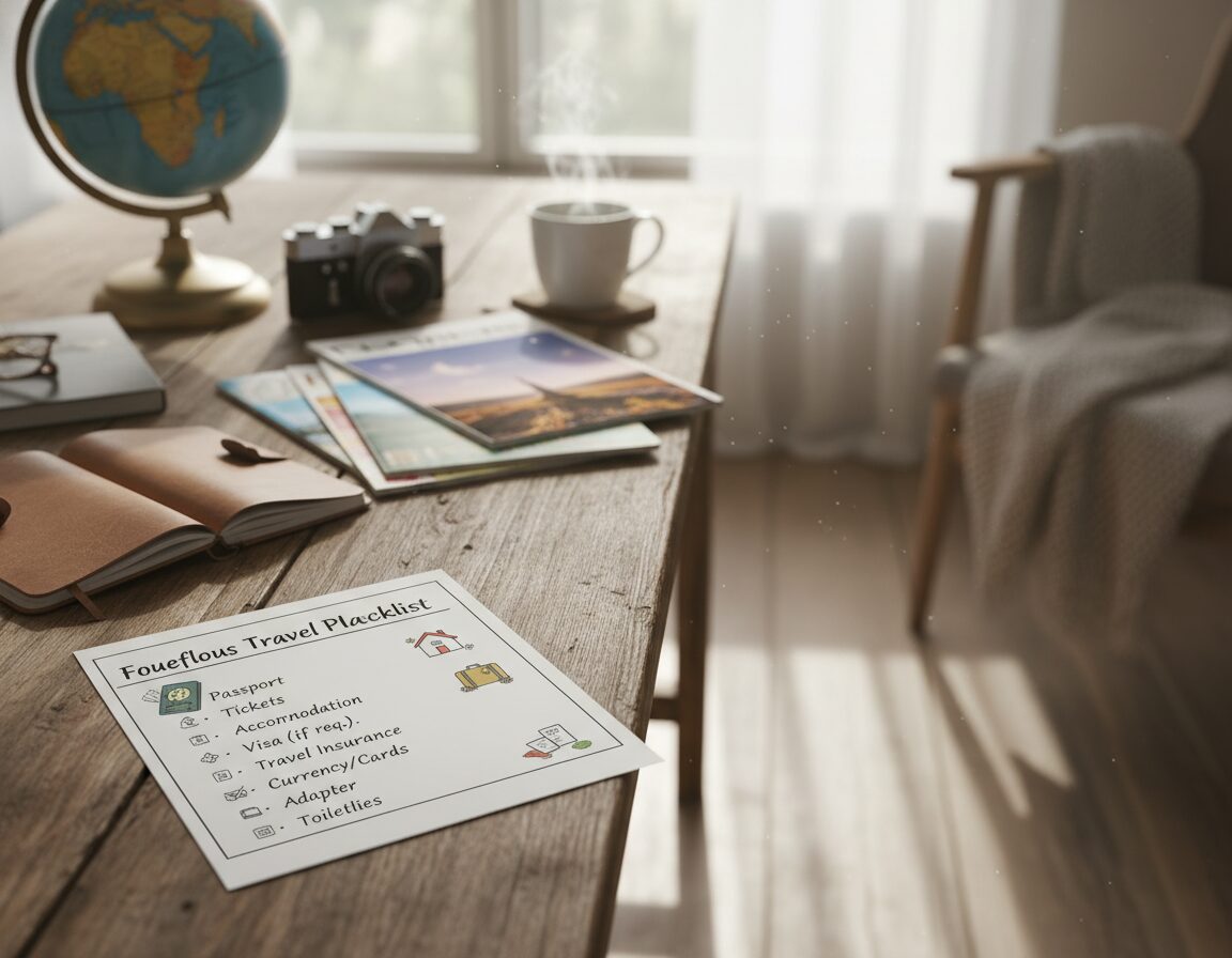 travel planning checklist